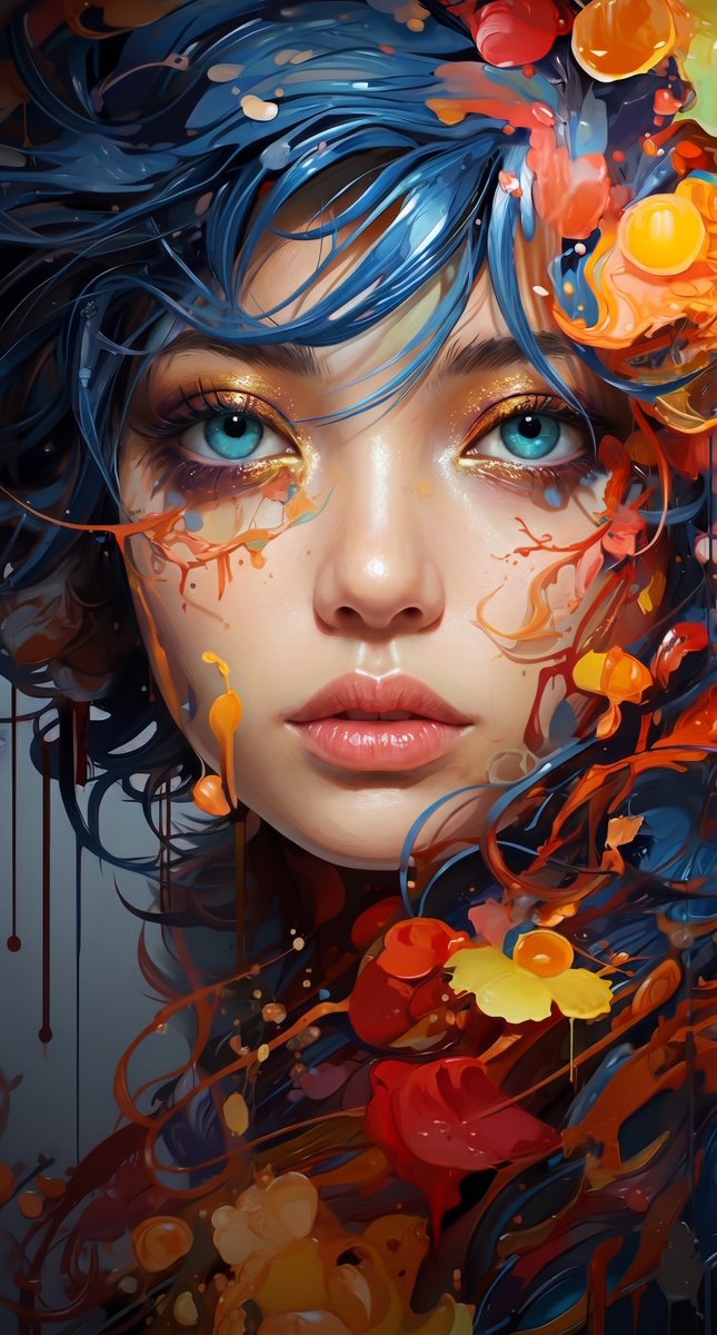 Product Marketing - Cinematic Macro Fluid Art Portrait — output 1