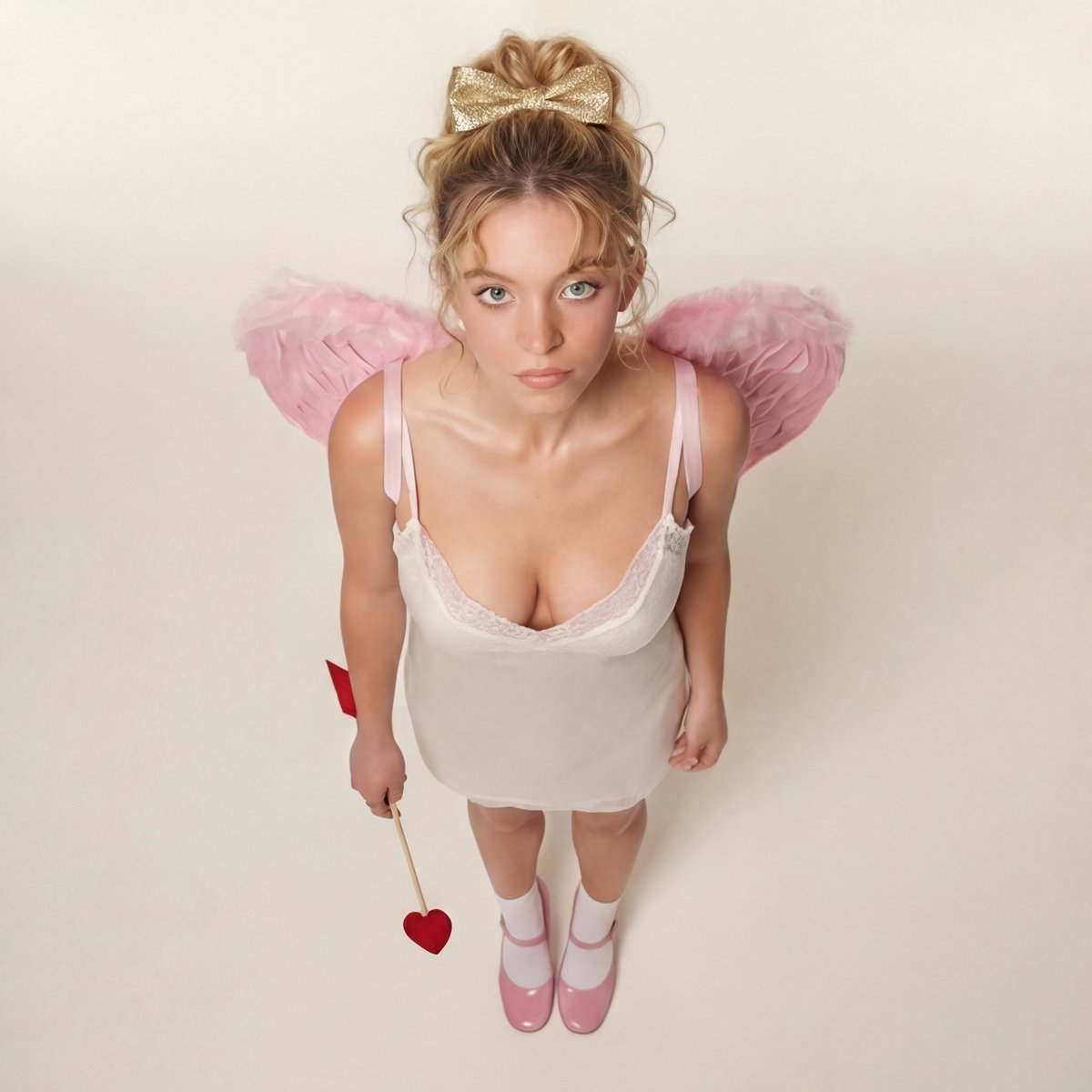 Modern Ethereal Cupid / Coquette Core Portrait — output 1