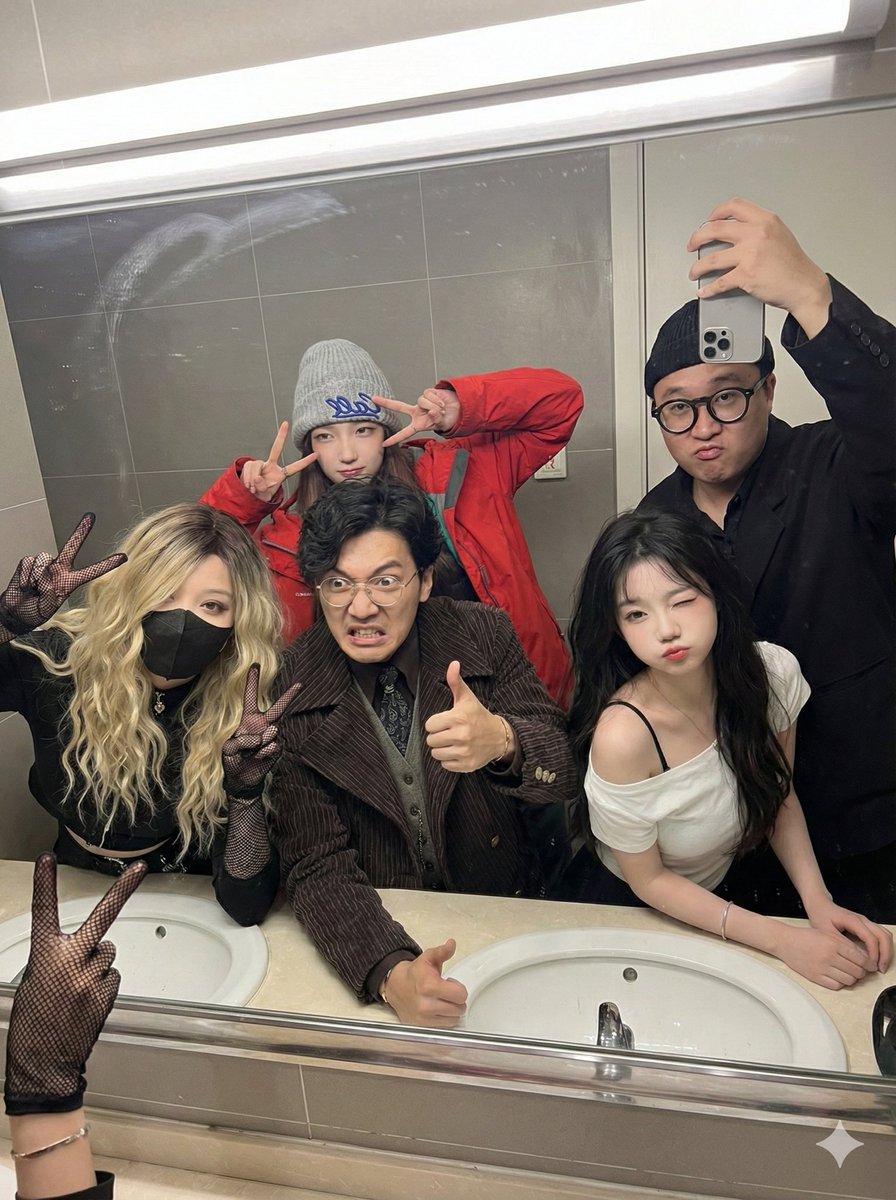 Top-Down Group Photo Composition Test — output 1