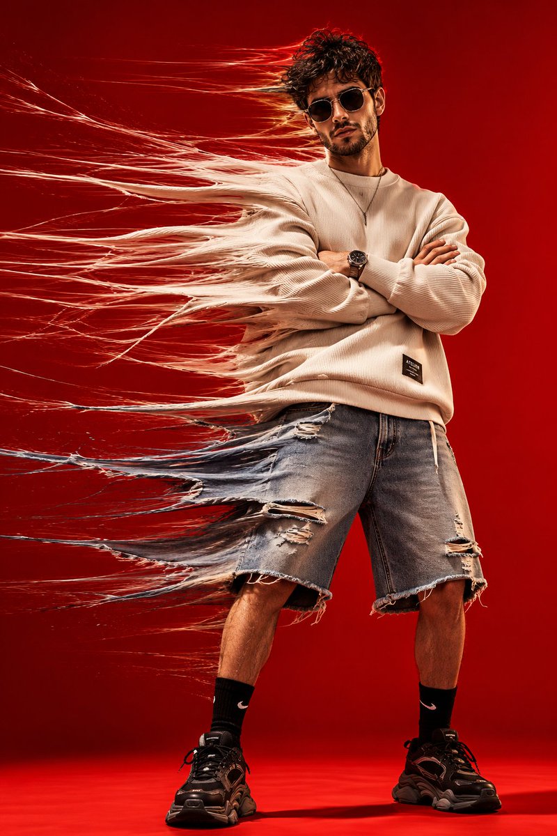 Product Marketing - Kinetic Motion Fashion Portrait — output 1