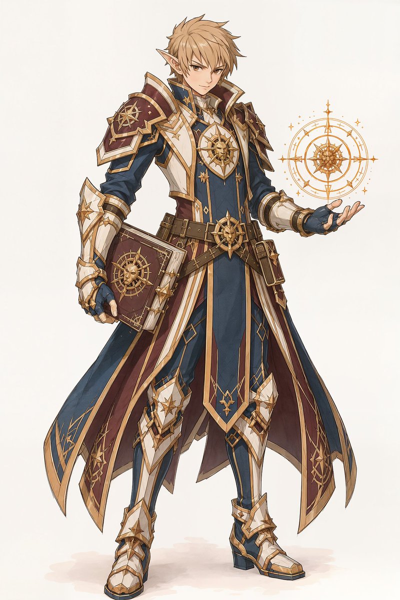 Comic / Storyboard - Elf Mage-Knight Character Design — output 1