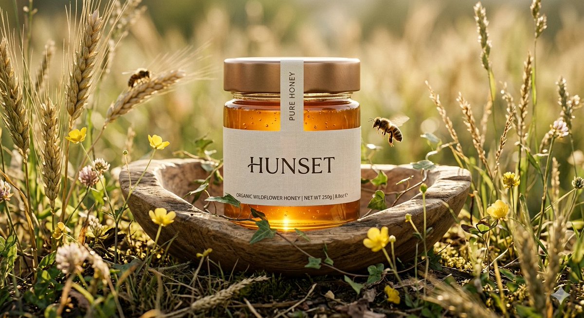 E-commerce Main Image - Ultra-Realistic Cinematic Honey Product Shot — output 1