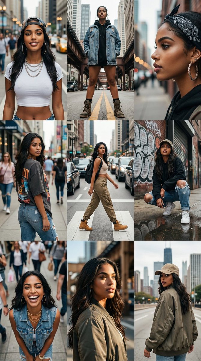 Profile / Avatar - 3x3 Cinematic Profile Grid with Identity Lock — output 1
