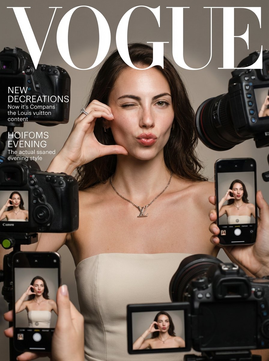 Product Marketing - Vogue Magazine Cover Style Fashion Portrait — output 1