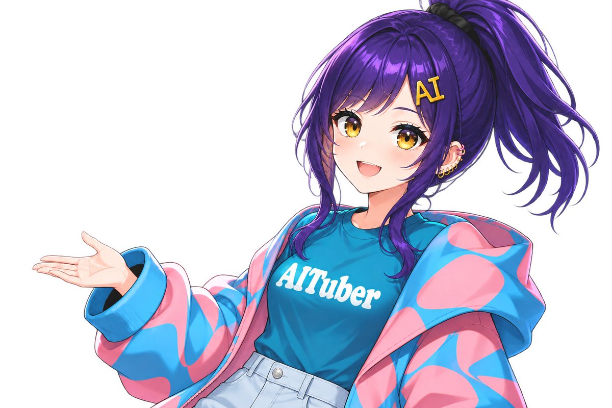 Profile / Avatar - Transparent AI VTuber Mascot — output 1