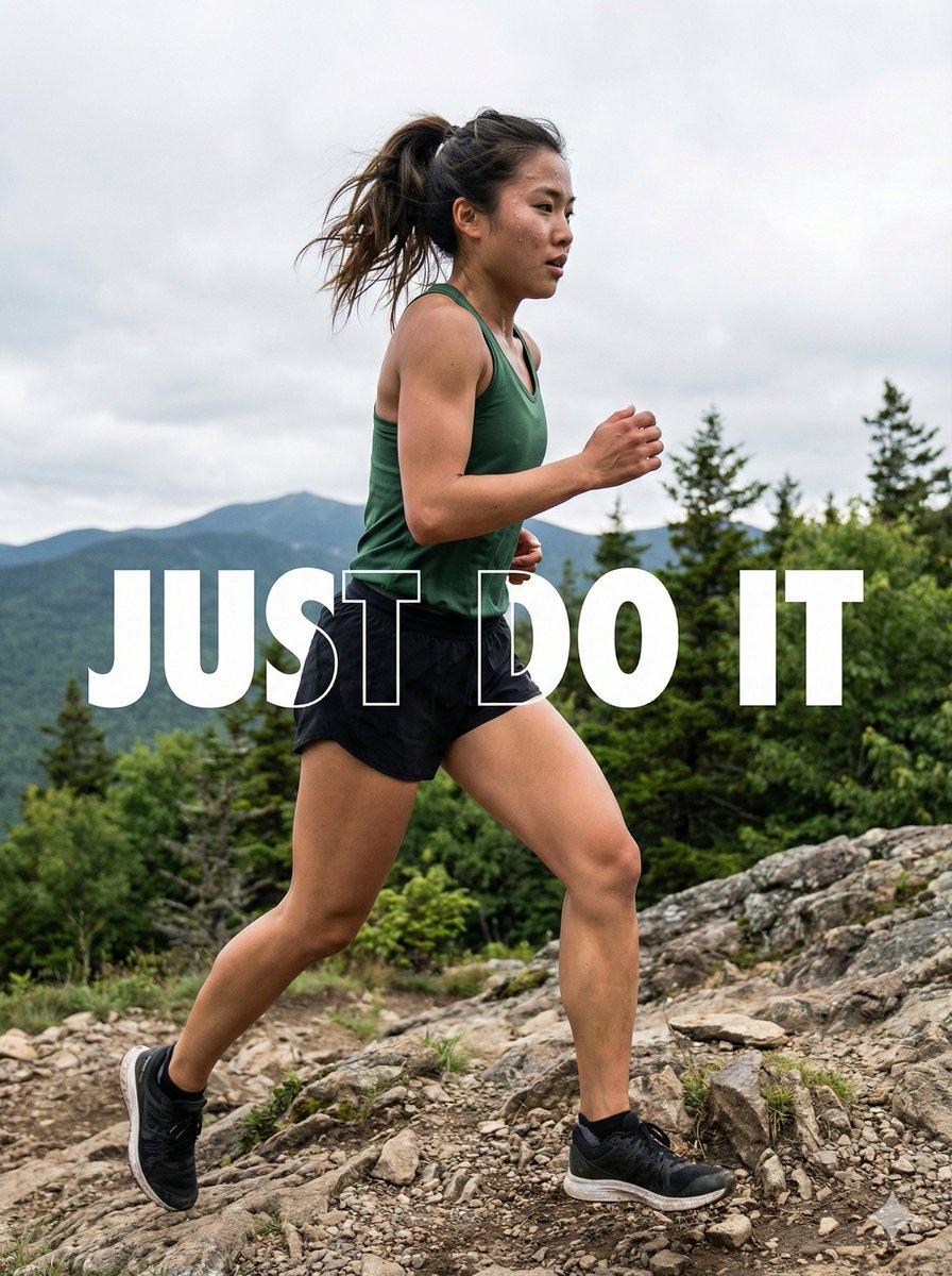 Motivational Trail Running Action Shot Prompt — output 1