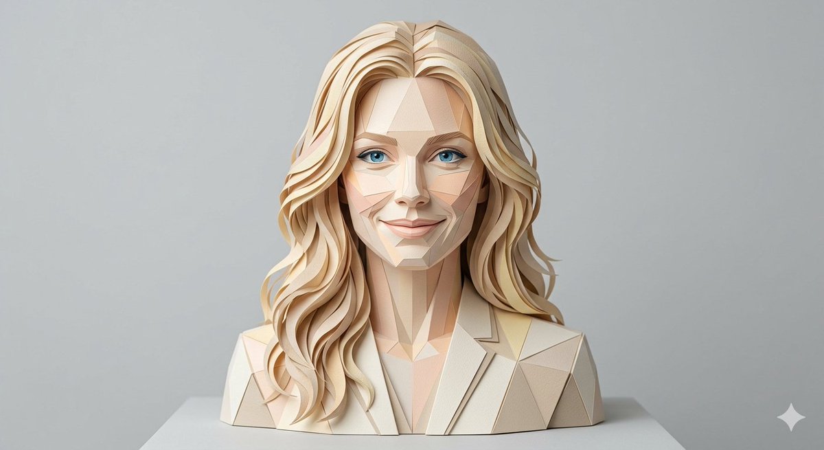 Profile / Avatar - Realistic Paper Sculpture Portrait — output 1