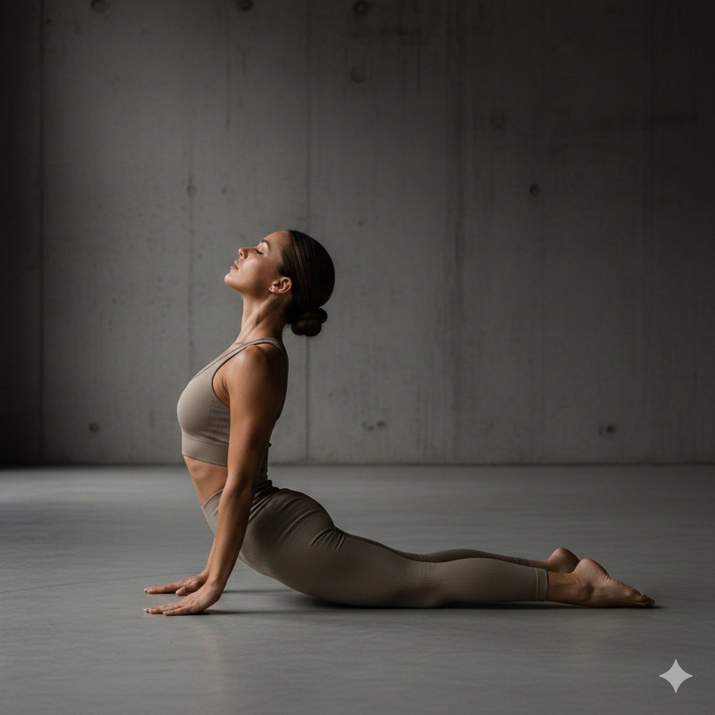 Cinematic Fitness Editorial Flex Pose Prompt — output 1