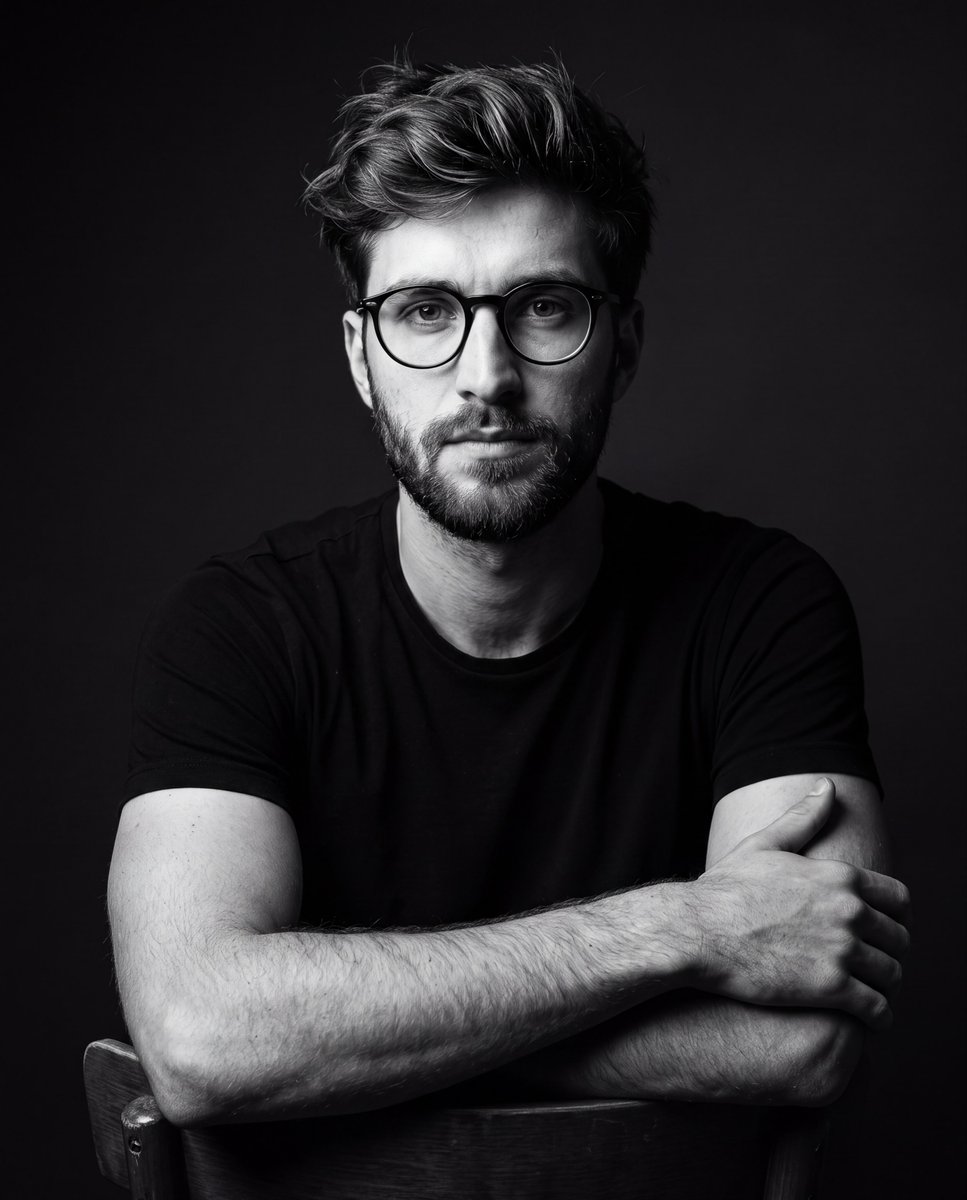 Profile / Avatar - Cinematic Male Studio Portrait — output 1