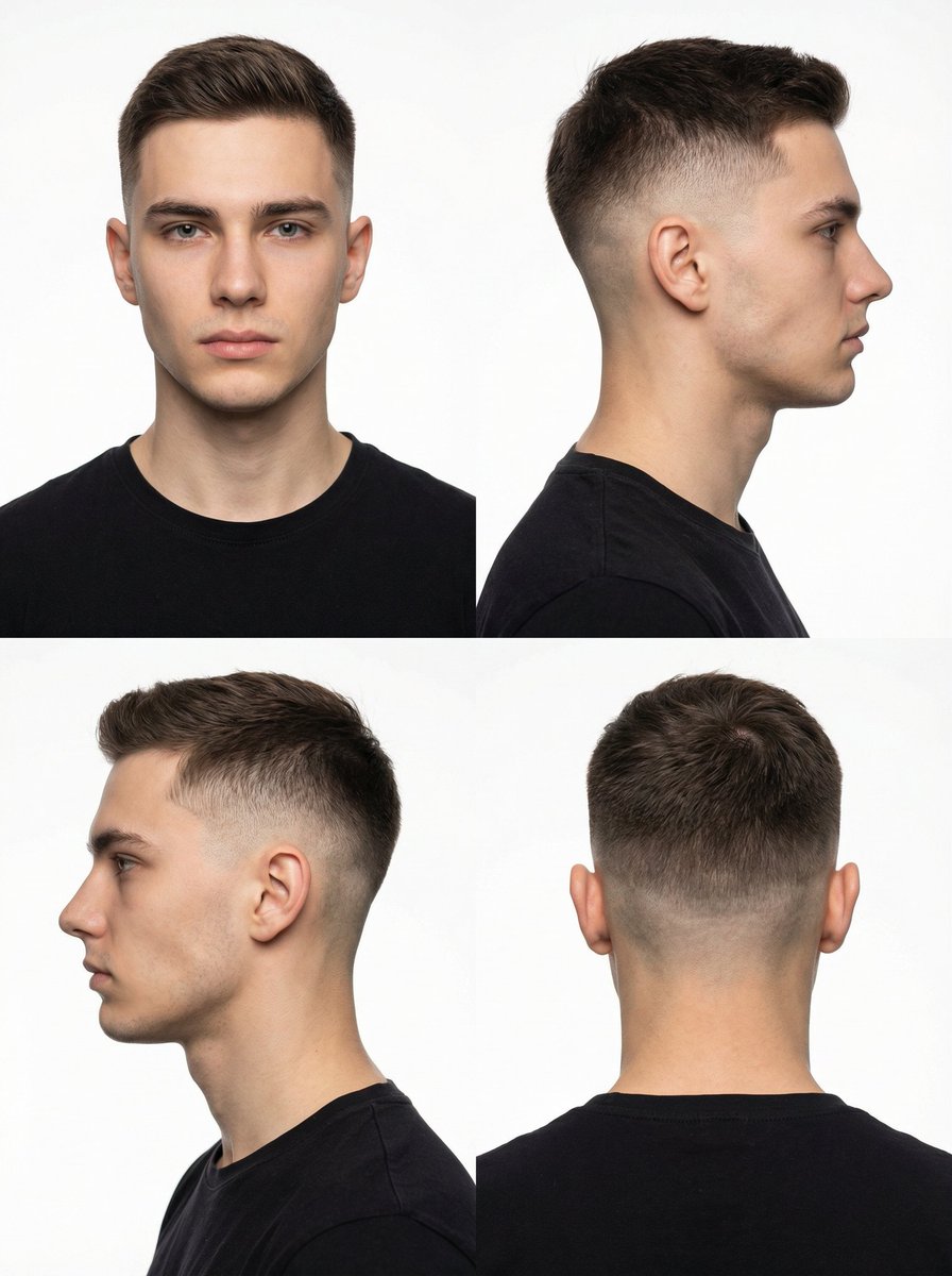 Profile / Avatar - 4-Panel Studio Portrait Grid — output 1