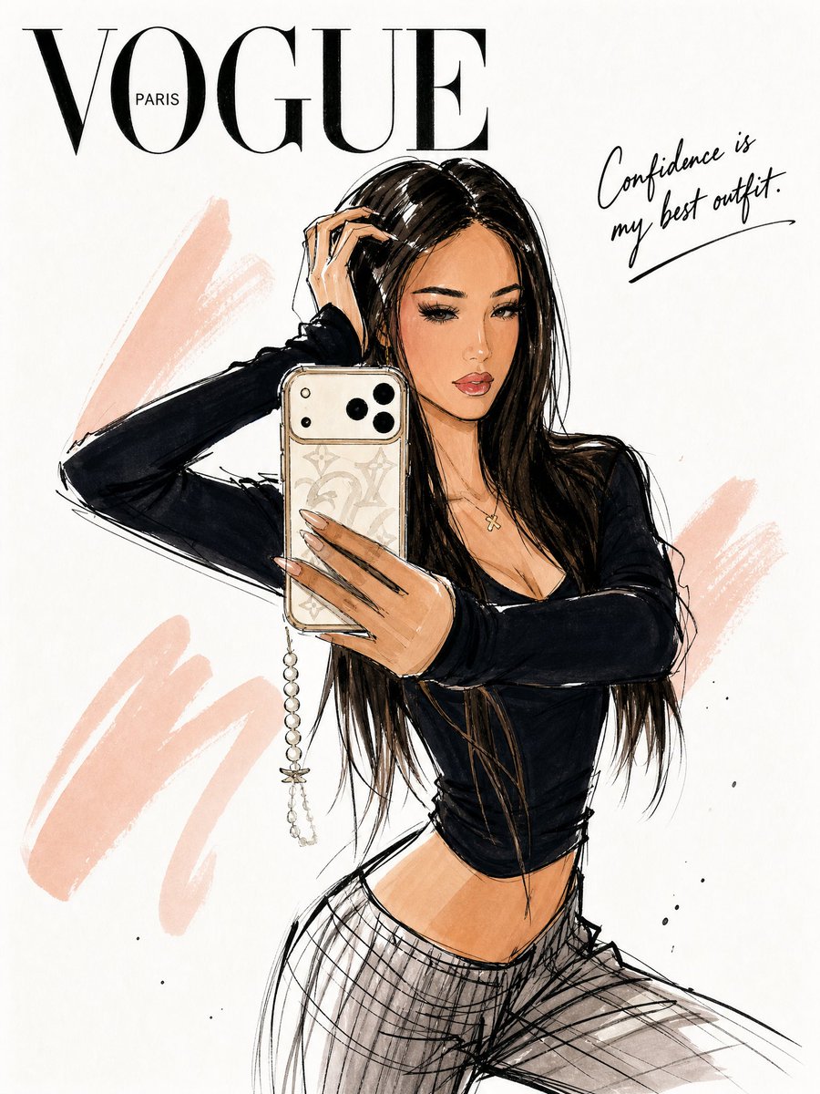 Comic / Storyboard - Vogue Fashion Illustration Sketch — output 1