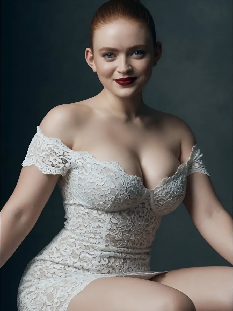 Profile / Avatar - Studio Portrait of Woman in Lace Dress — output 1