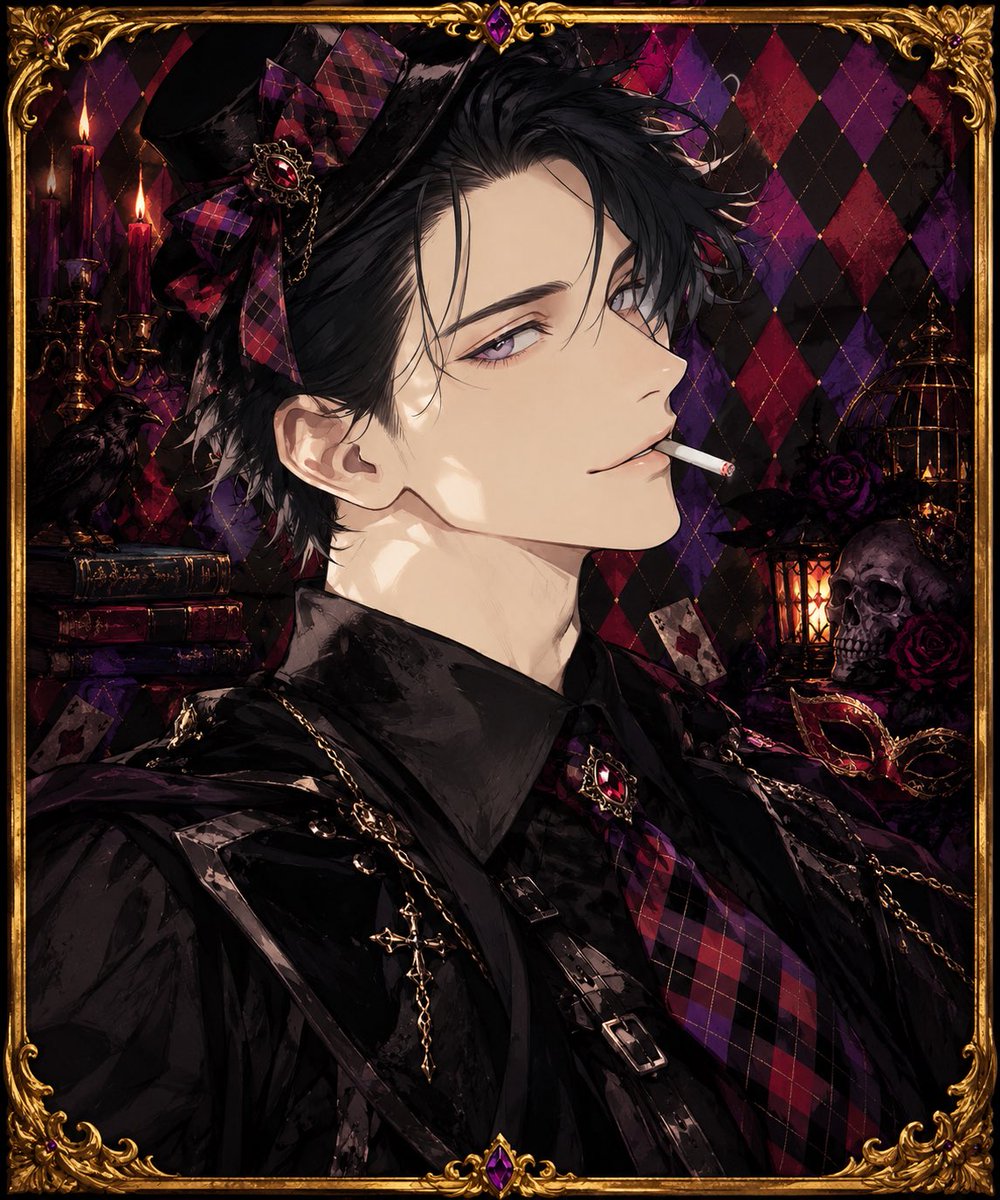 Profile / Avatar - Gothic Anime Portrait — output 1