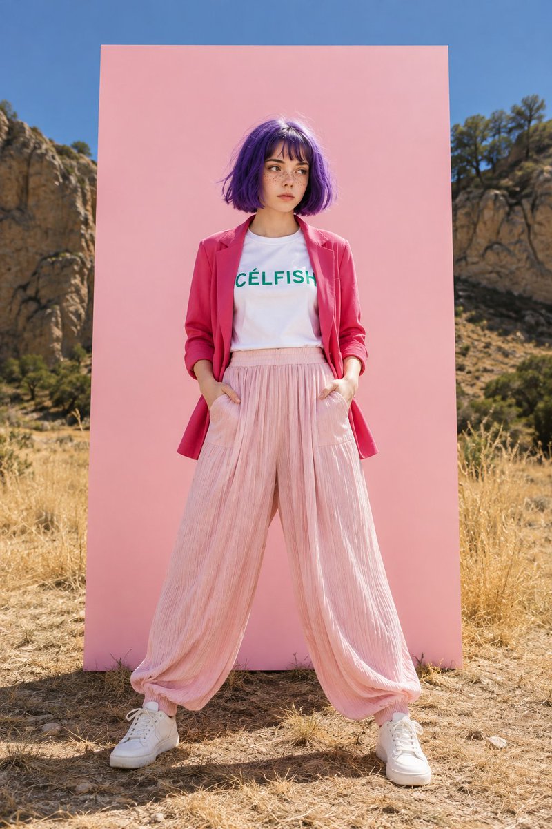 Product Marketing - Outdoor Pastel Fashion Editorial — output 1