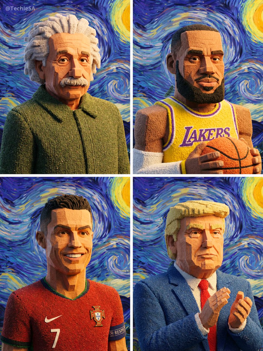Geometric Clay Figures — output 1
