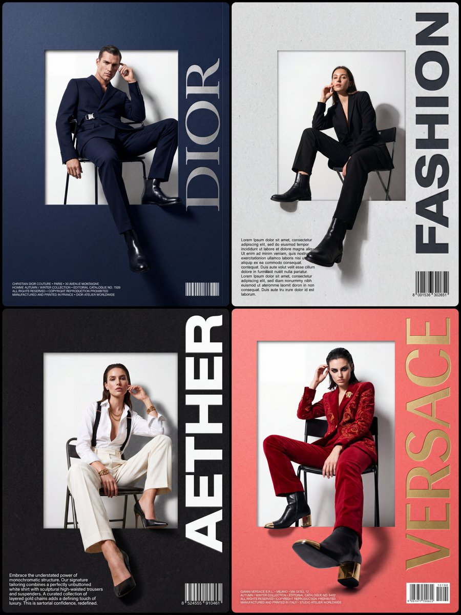 Product Marketing - Fashion editorial pop-out poster — output 1