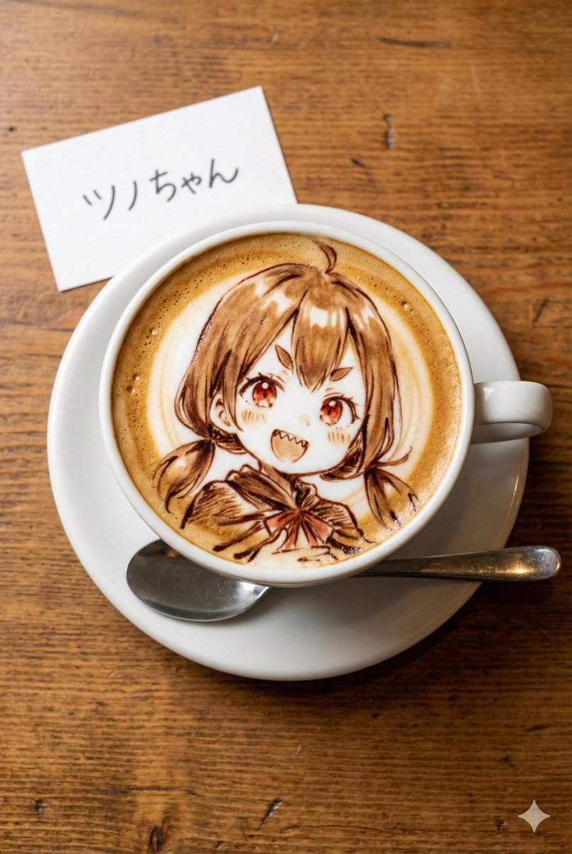 Custom Character Latte Art Generation Prompt — output 1