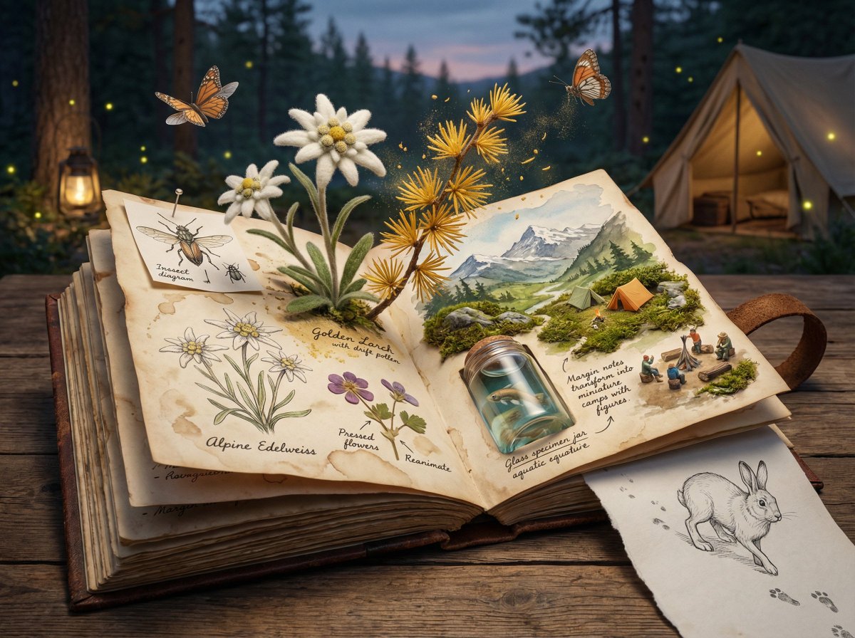 Naturalist Field Journal Ecosystem Scene — output 1