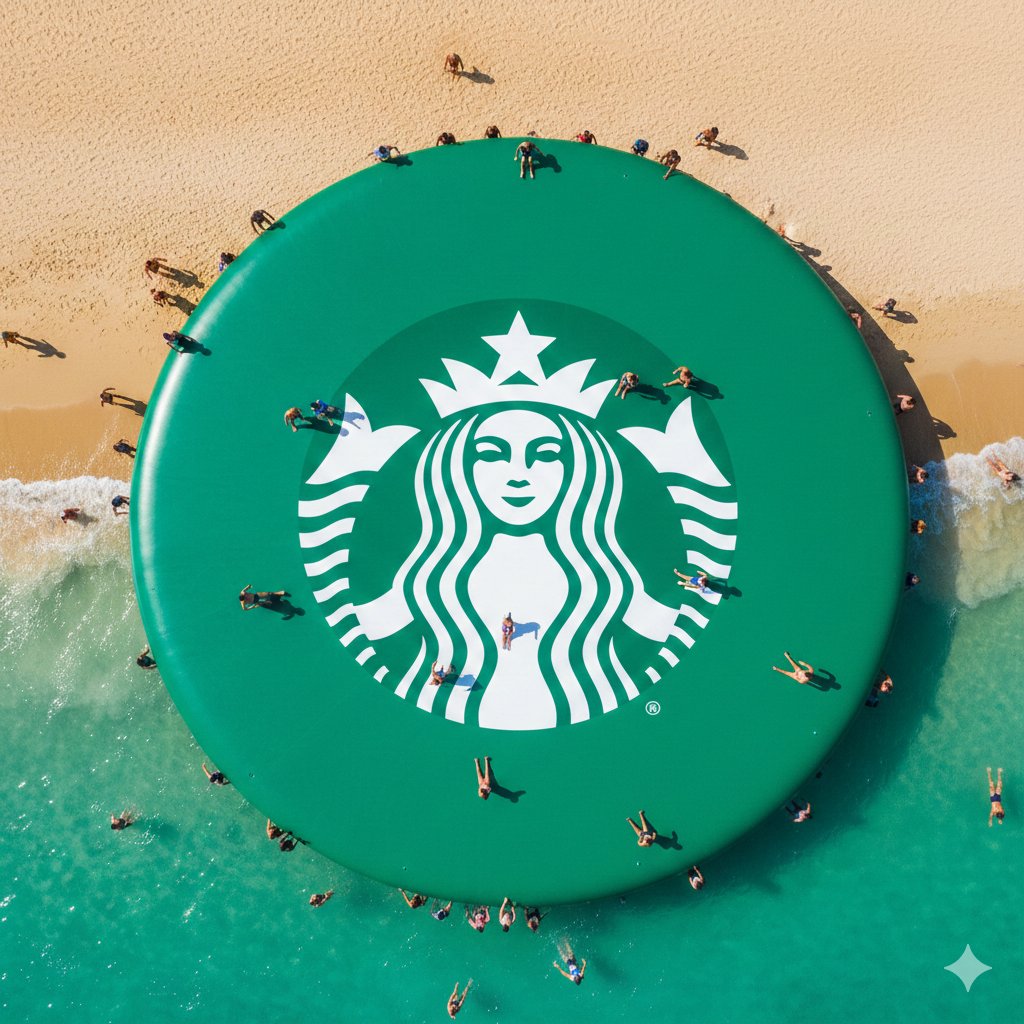 Giant Inflatable WhatsApp Mermaid Logo on Ocean — output 1
