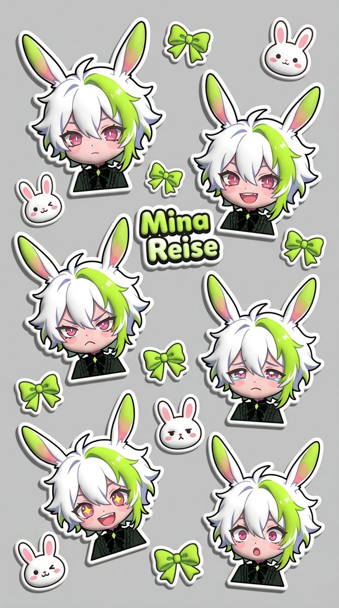 Profile / Avatar - Puffy Chibi Sticker Sheet — output 1