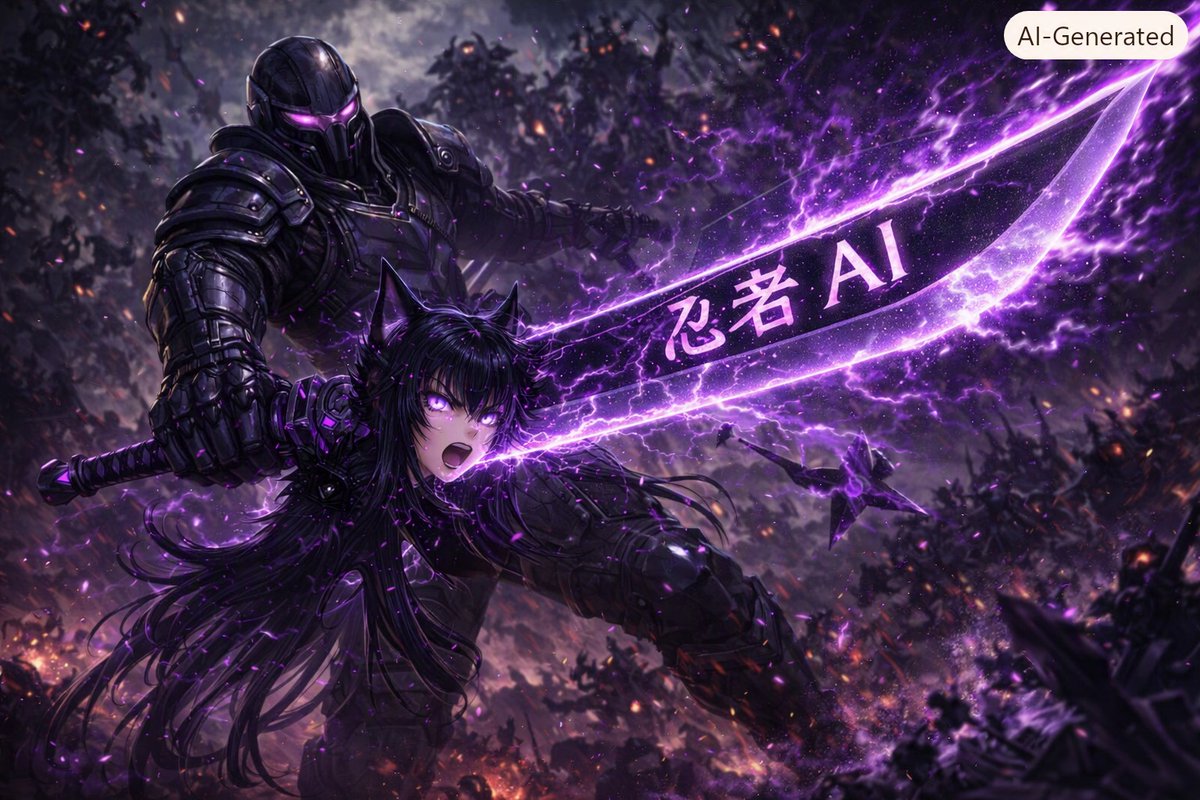 Comic / Storyboard - Purple Cyber Ninja Battle Scene — output 1