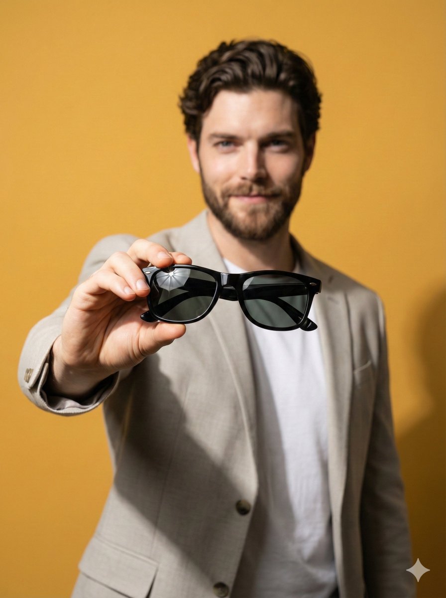 E-commerce Main Image - Product Poster: Sunglasses with Shallow Depth of Field โ output 1
