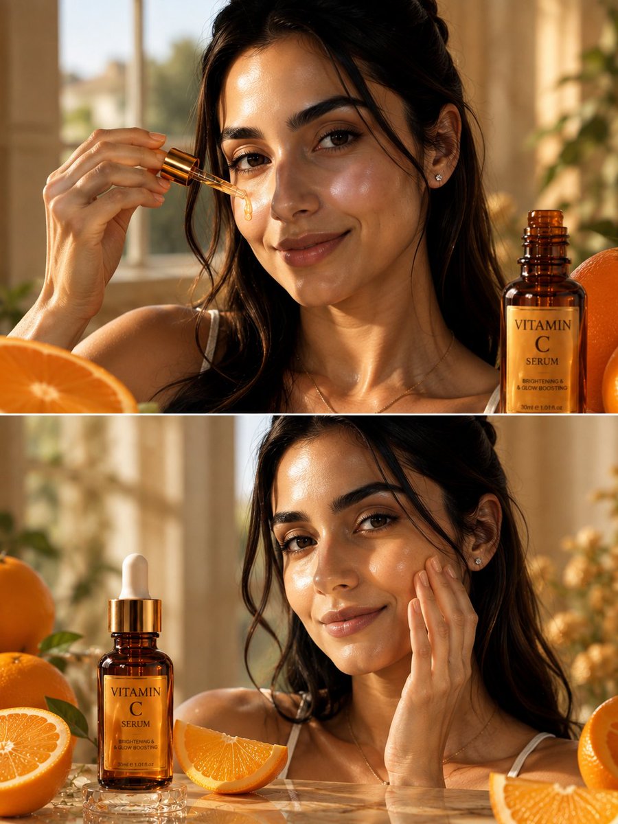 E-commerce Main Image - Vitamin C Serum Beauty Ad — output 1