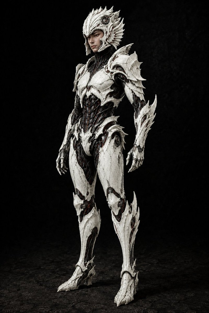 Comic / Storyboard - Pale Biomechanical Interface Warrior — output 1