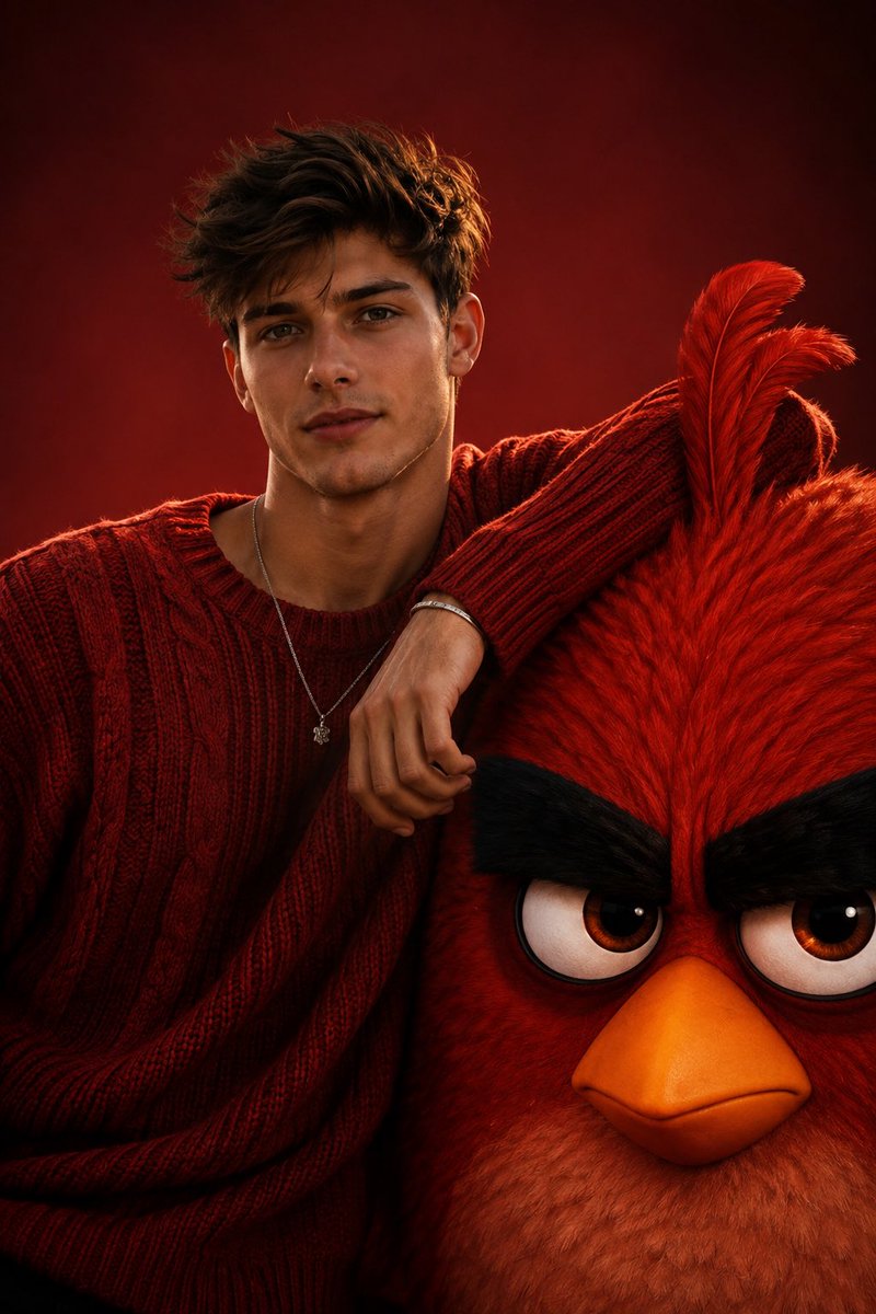Social Media Post - Cinematic Fashion Red Editorial — output 1
