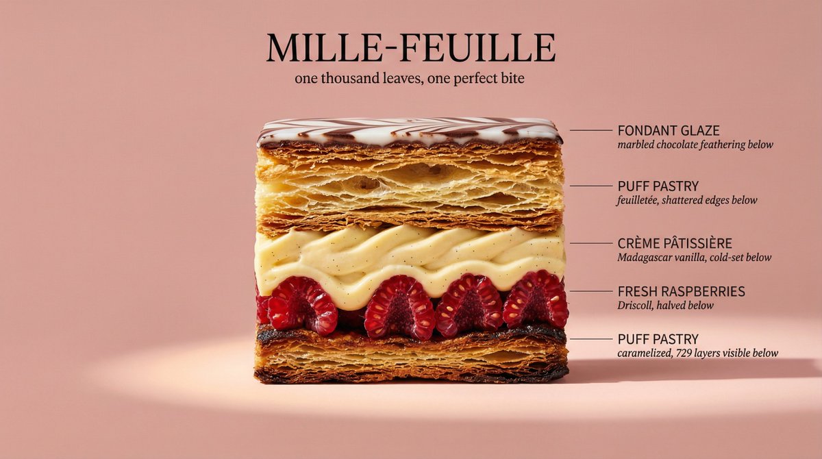 Infographic / Edu Visual - Architectural Food Photography Cross-Section Prompt — output 1