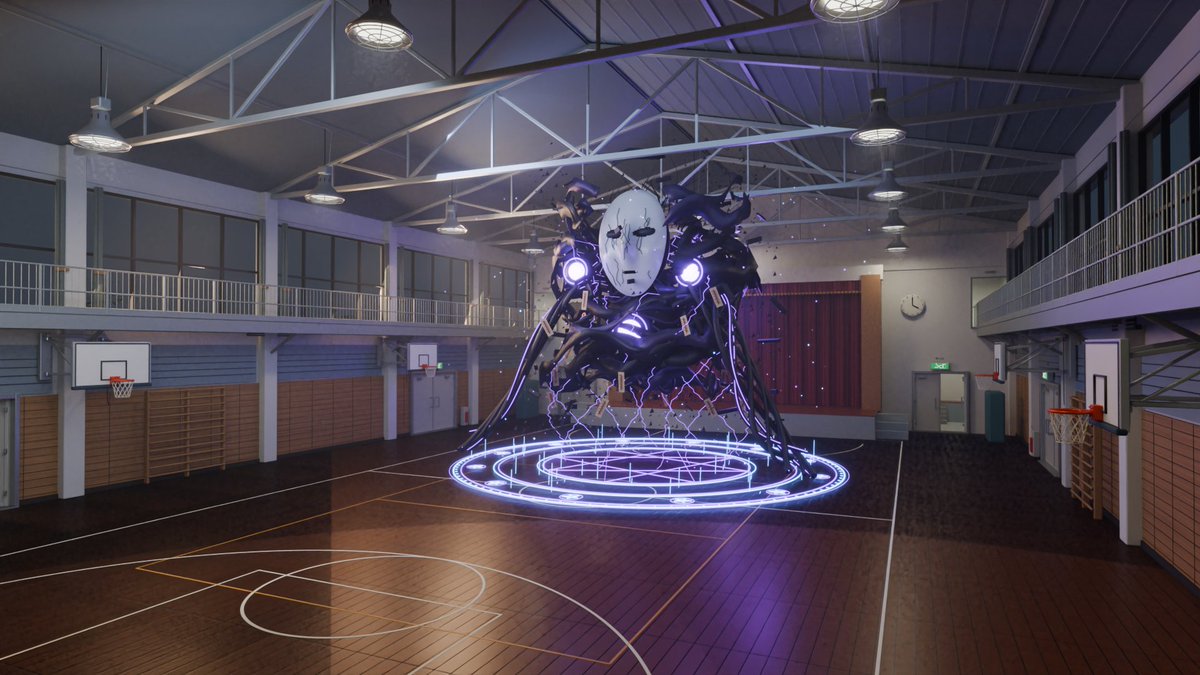 Game Asset - 3D School Gym Boss Arena — output 1