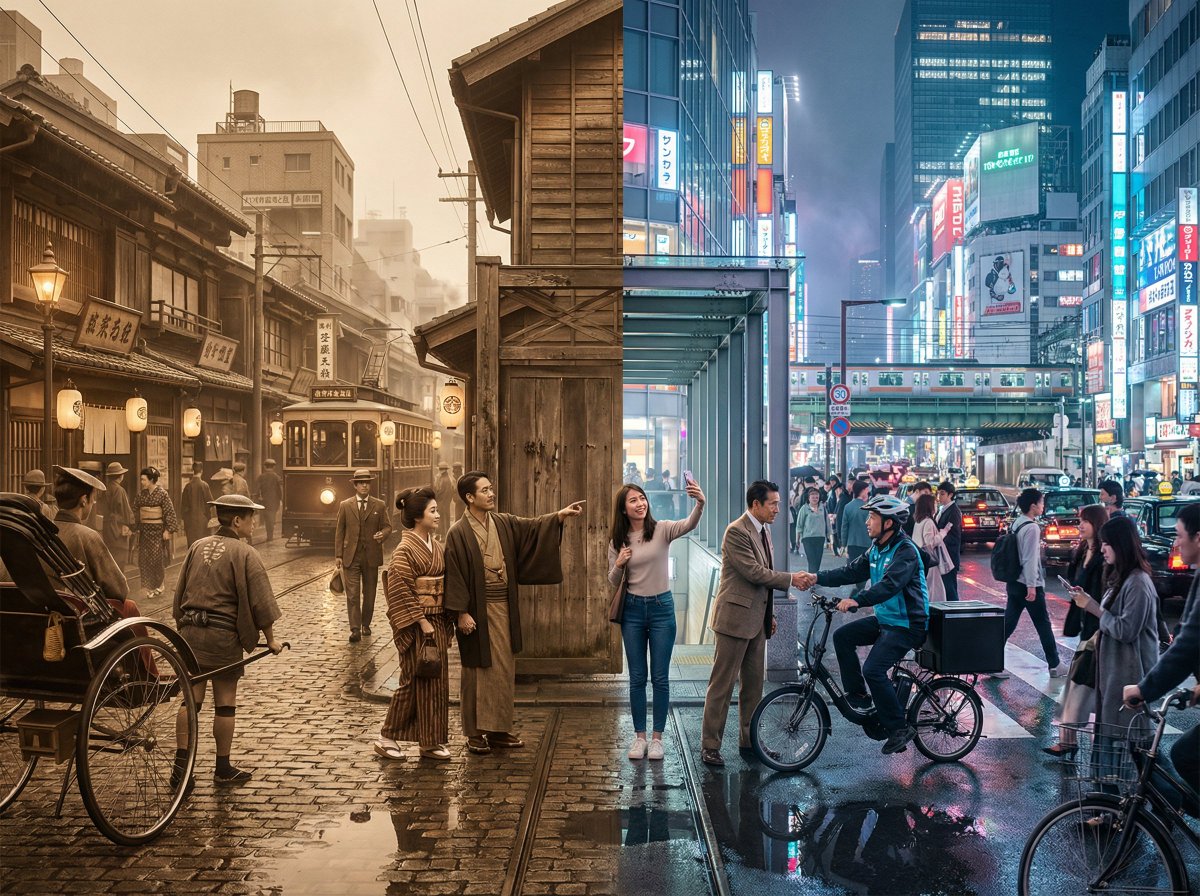 YouTube Thumbnail - Tokyo Time-Blend Split-Screen — output 1