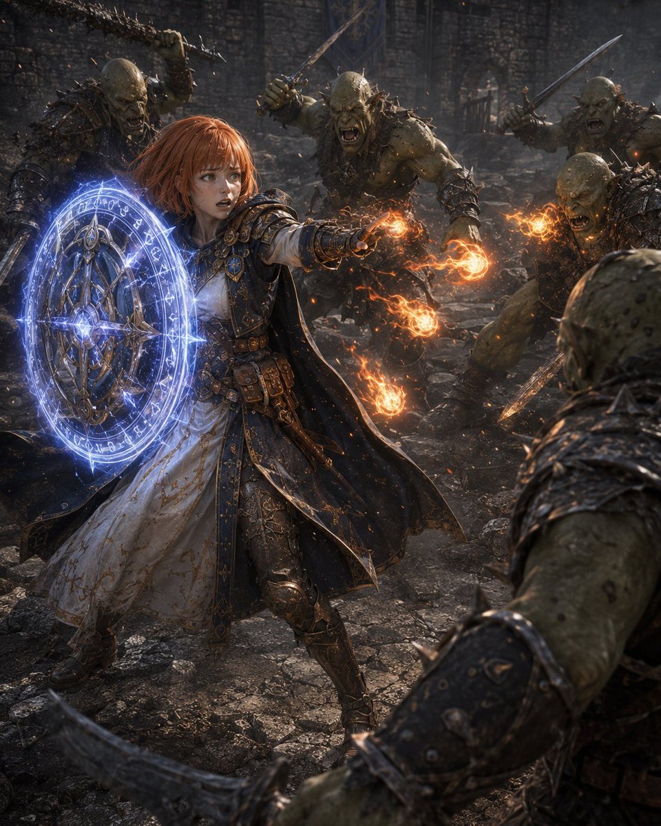Game Asset - Former Tank Mage Adventurer — output 1