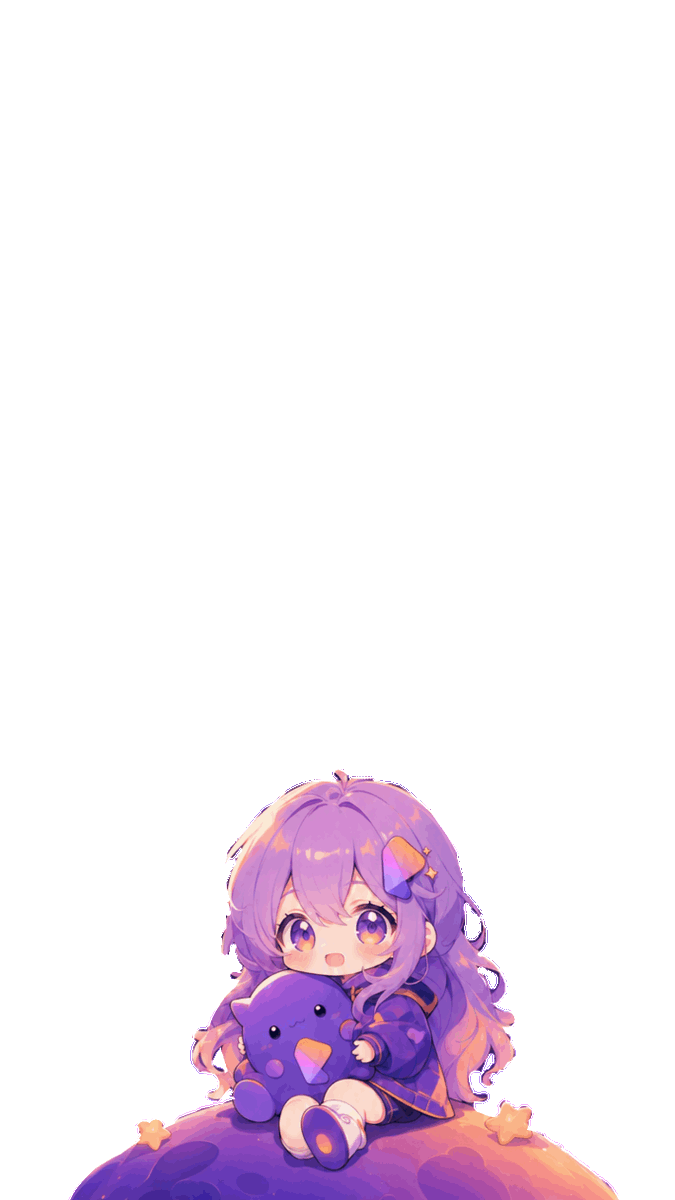 Profile / Avatar - Chibi Purple Space Girl — output 1