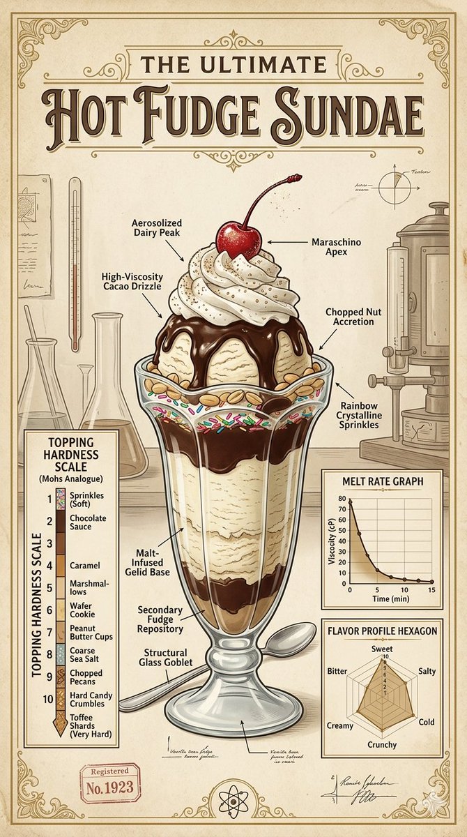 Infographic / Edu Visual - Scientific Dessert Blueprint — output 1