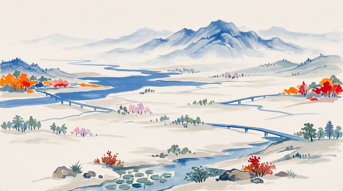 Landscape Painting with Color Palette for Nano-Banana-Pro — output 1