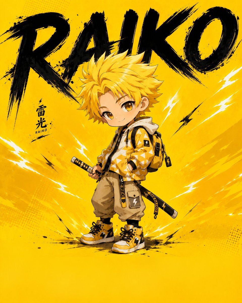 Social Media Post - Chibi Anime Poster Illustration — output 1