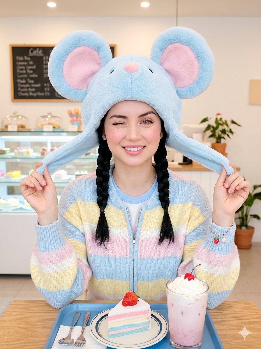 Profile / Avatar - Kawaii Café Pigtails Portrait — output 1