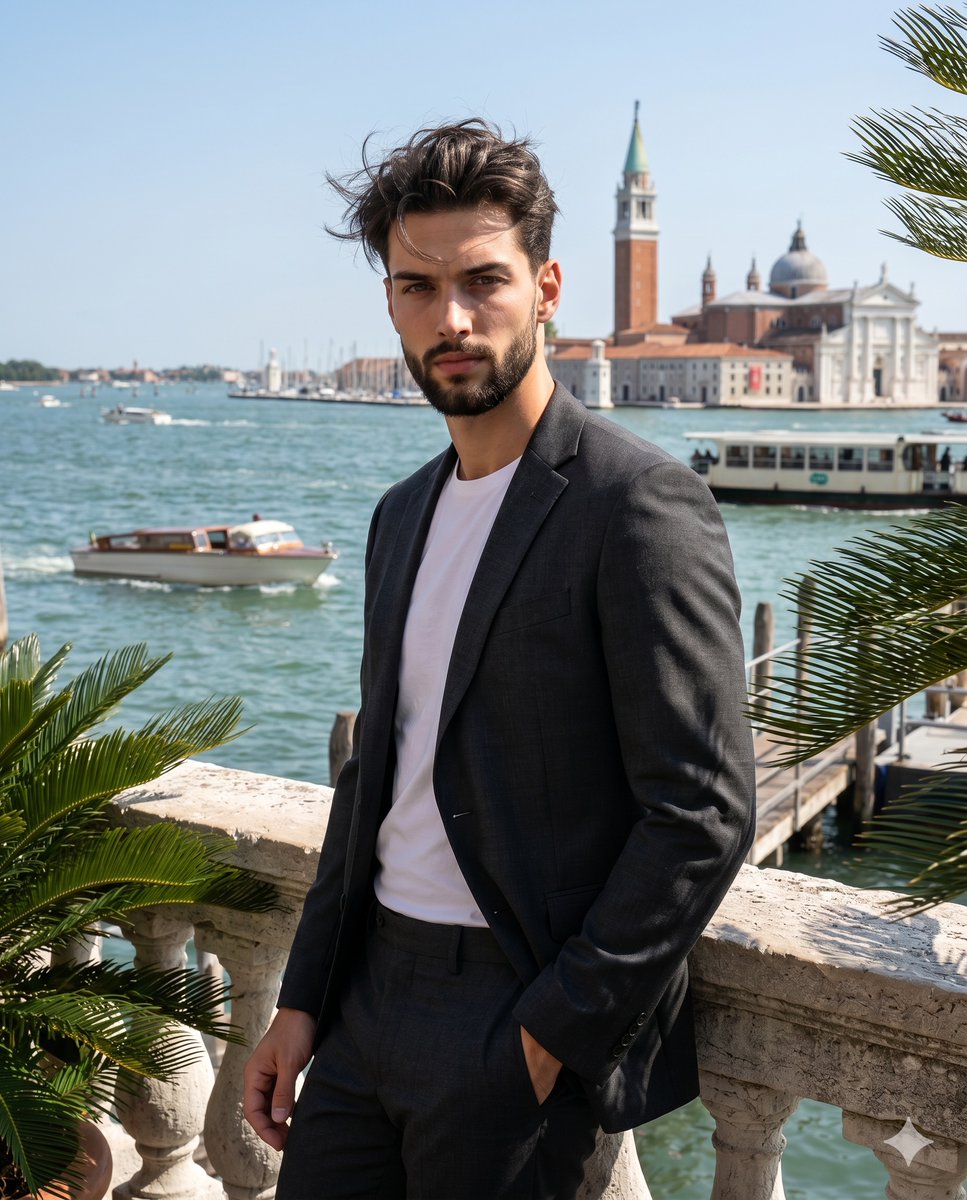 Social Media Post - Upscale Mediterranean Travel Menswear Photography — output 1