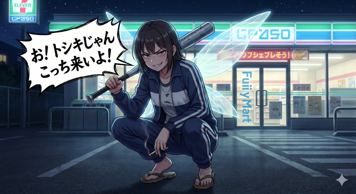 Profile / Avatar - Japanese Hoodlum Anime Fairy — output 1
