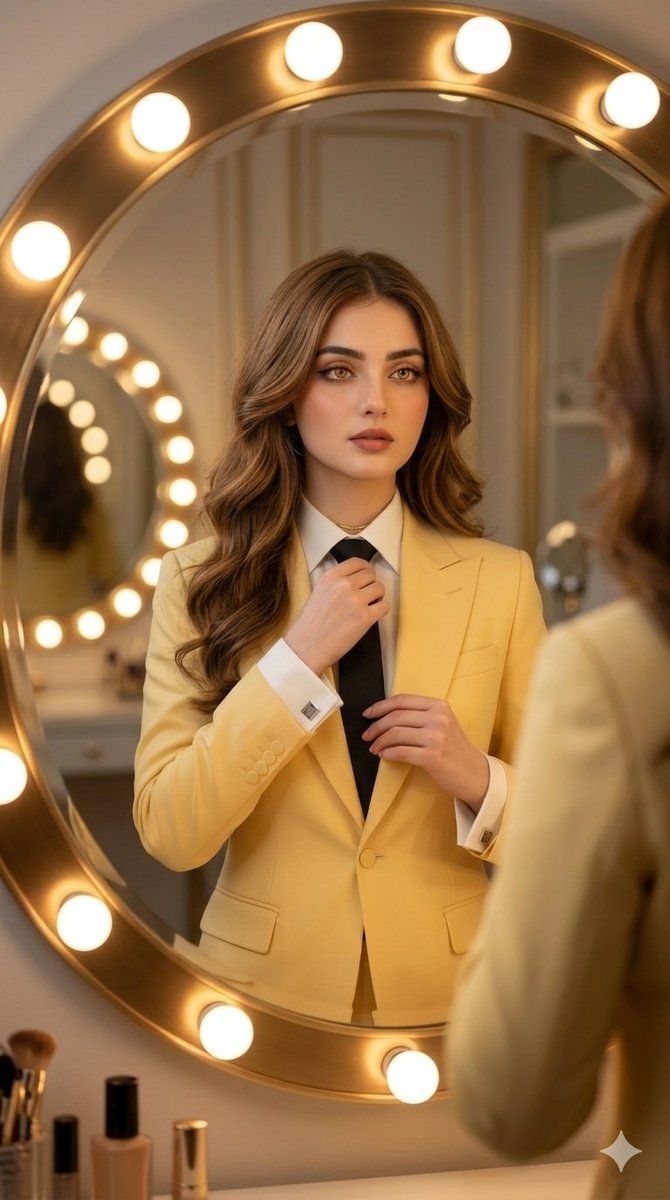 Product Marketing - Vanity Mirror Fashion Portrait — output 1