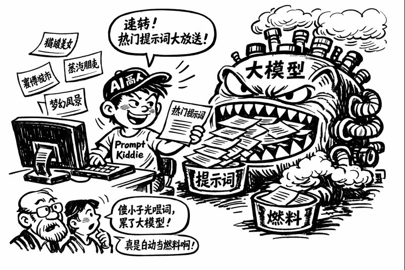 Generating a Satirical Cartoon in Hua Junwu Style — output 1