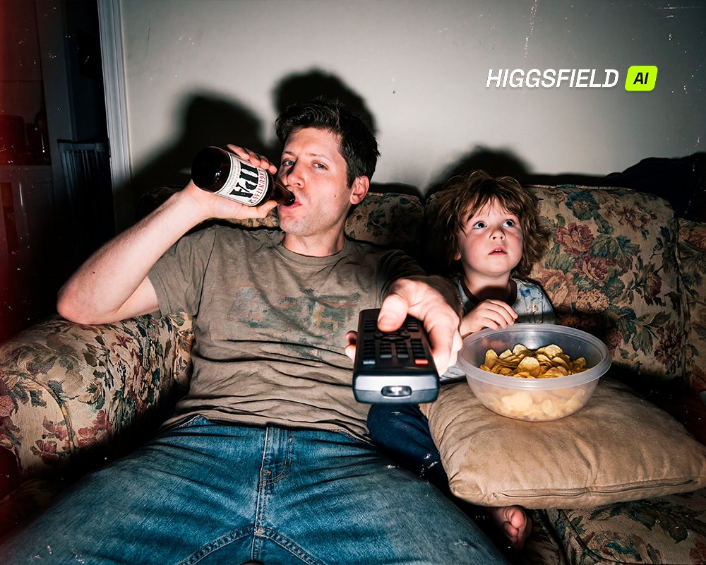 Candid Cinematic Lifestyle Photograph of Father and Child — output 1