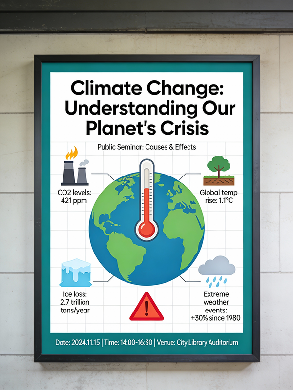 Informative Climate Change Seminar Poster — output 1