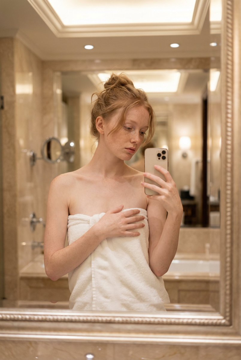 Profile / Avatar - Intimate Mirror Selfie Portrait Prompt โ output 1