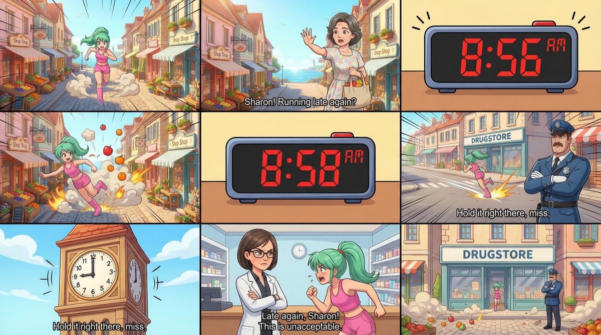 Comic / Storyboard - Static Image Generation from Anime Prompt — output 1