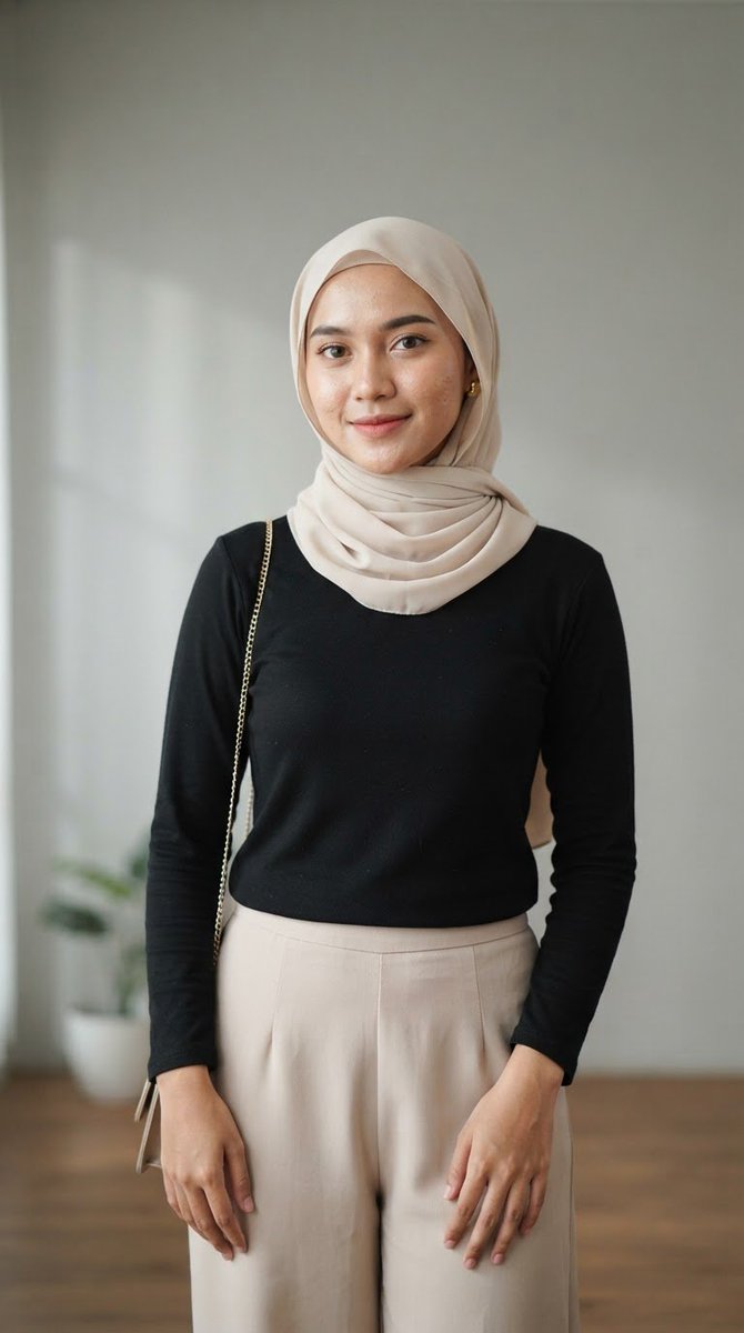 Profile / Avatar - Indonesian Woman Hijab Portrait — output 1