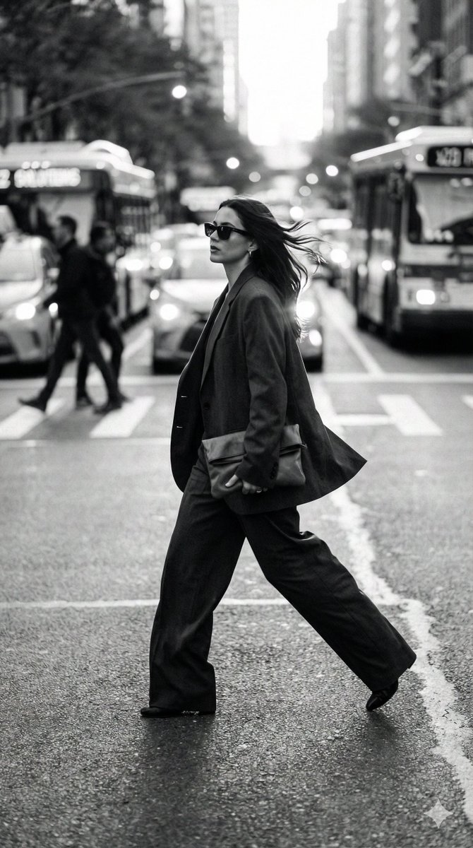 Social Media Post - Dynamic Black and White Street Fashion Prompt — output 1
