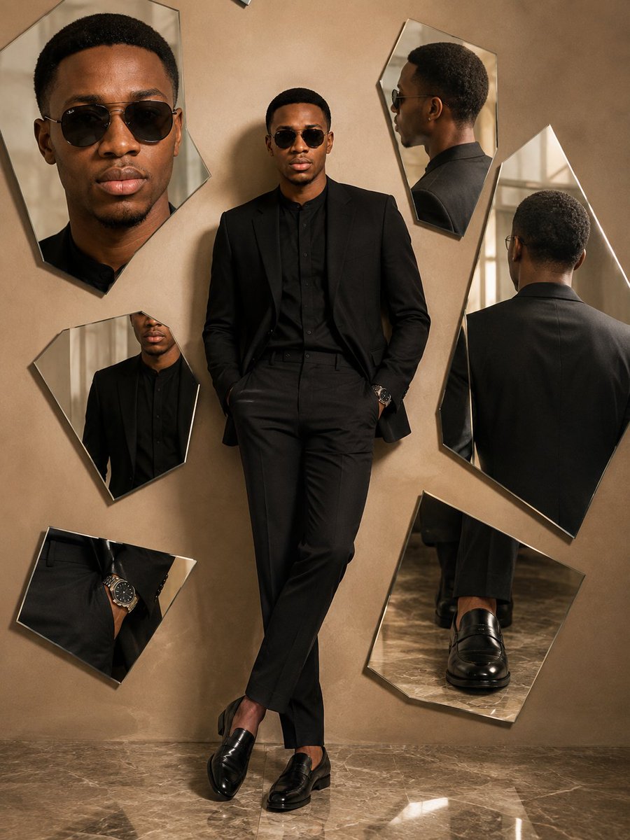 Product Marketing - Luxury Mirror Fragment Fashion Portrait — output 1
