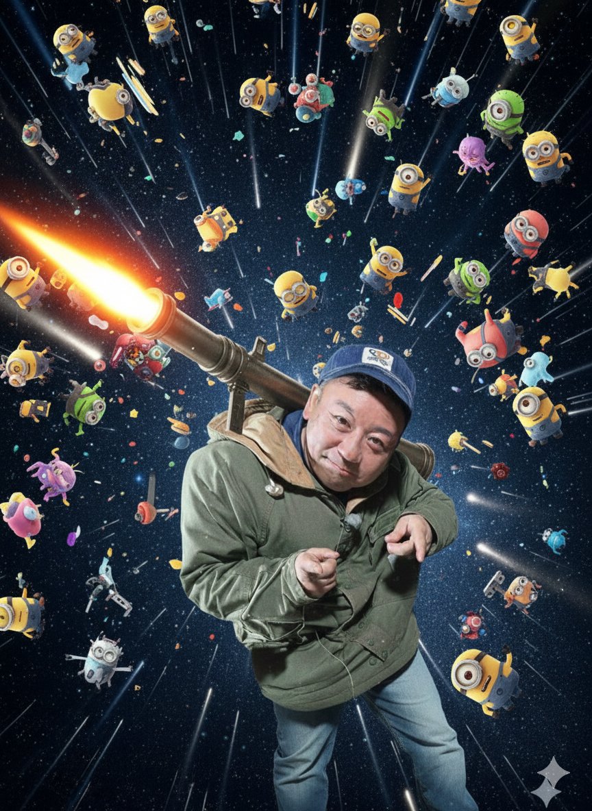 Game Asset - Nano Banana Pro Rocket Launcher Action Prompt — output 1